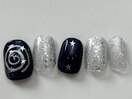ぐるぐる星ホロシルバー¥6000