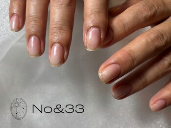ナンバーアンドスリーサン(No&33)/【クリアのみ】爪補強コース