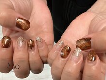 ネイルサロン マミーナオレンジ 錦糸町店/鼈甲ネイル　ニュアンスネイル　