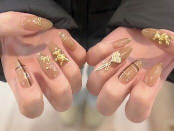 レフトネイルズ(LEFTNAILS)/バレンタインネイル/つけ放題