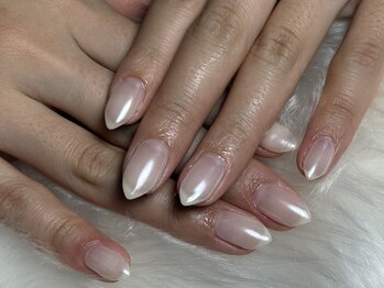 ネイルサロン スタイル(STYLE)/ホワイトミラーネイル
