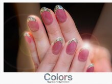 カラーズ広尾 ネイルラウンジ(Colors Hiroo Nail Lounge)/大人ガラスフレンチネイル