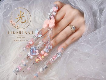 ヒカリネイル 池袋店(Hikari Nail)の写真/【長さだし・持ち込み可】美フォルム華奢見えネイルをお届け＊細部も丁寧に仕上げます！