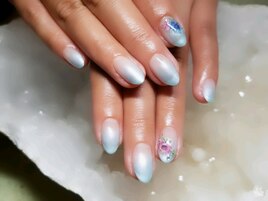 シンプルグラデ お花アート