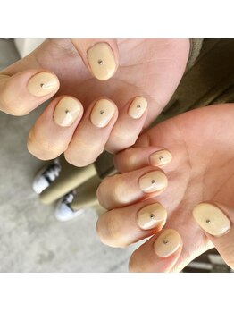 ニキ ヘアー ネイル(niki hair nail)/ベージュワンカラー