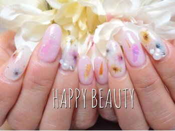 ハッピービューティー(Happy Beauty)の写真/長さ出しが超～お得！深爪でも長さ出し可能！【全定額コース10本長さ出し&アート込み2.5H】何と一律￥11000