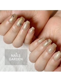 フラッシュ×ミラーネイル