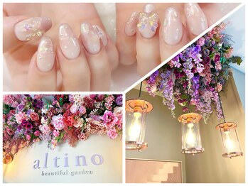 アルティノ ネイル ガーデン(altino nail garden)/ガーリーで可愛らしい店内
