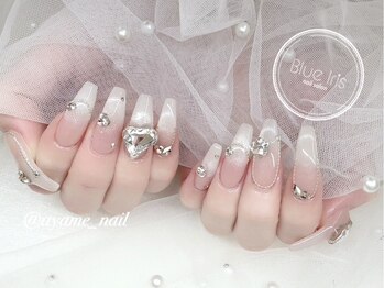 Nail salon Blue iris【ブルーアイリス】長さだし/持ち込み/フィルイン/ワンホン/フィルイン/持ち込み/長さだし