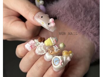 ヌアネイル(NUR NAIL)の写真/自分史上NO.1のお気に入りネイルを毎月更新★豊富なパーツ・デザインで、お客様のなりたいを細部まで再現◎