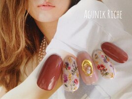 【フラワーネイル】