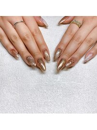 ミラーニュアンスネイル