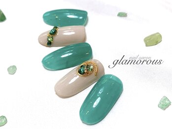 ネイルグラマラス 西新井店/《パラジェル》冬のキラキラnail