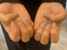 ムニ(muni)/シルバーフラッシュネイル