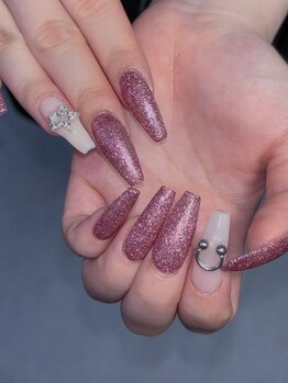 ホランイネイル(HORANGI NAIL)/アート2本+長さ出し