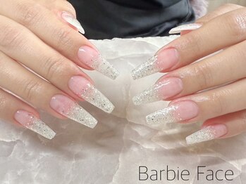バービーフェイス 恵比寿(Barbie Face)/ラメグラデーション スカルプ