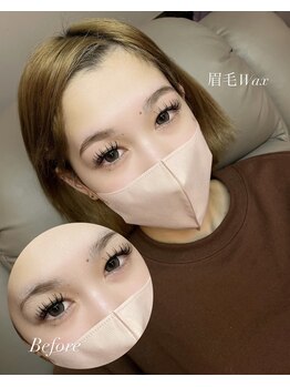 ルククギフ 岐阜(〇△□rukuku)/眉毛wax/ナチュラル　kaede