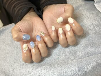 キューシーネイル 川崎(QcNail)/絵画風