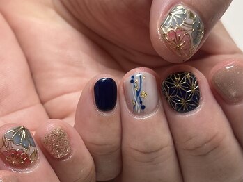 サロン アクセシブル(salon ACCESSIBLE)/新年ネイル