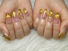 ネイルサロン ジョアアンジェ 天王寺店(joie ange)/マグネット/黄色/グラデーション