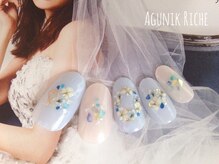 アグニークリッシェ(Agunik Riche)/【押し花ネイル】