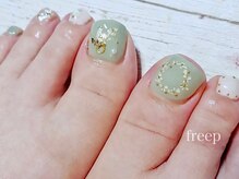 フリープ(freep)/押し花フットネイル 春 夏 秋 冬