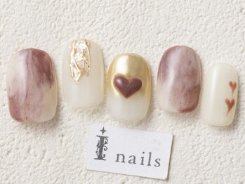 アイネイルズ 渋谷店(I nails)/もやもやハートネイル