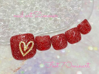 ネイルアート ジマー/フット◆70minart/パラジェル