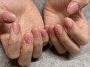 ニュアンスネイル　桃ネイル
