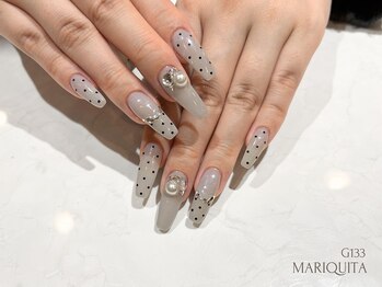 春ネイル/ドット/マグネット