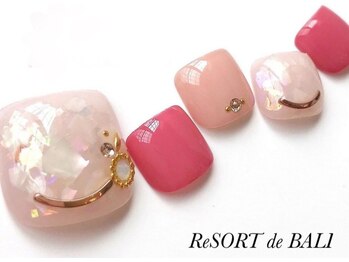リゾートデバリ(ReSORT de BALI)/フットネイル＊夏 5980円＊