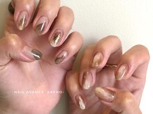 ネイル アヴァンス あべのルシアス店(Nail AVANCE.)/お任せニュアンスデザイン　大野
