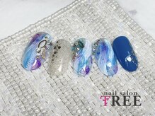 ネイルサロン トゥリー(TREE)/ブルーニュアンスネイル！
