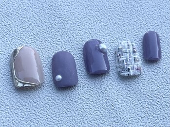 カラ ネイル 中津店(calla nail)/ツイード柄