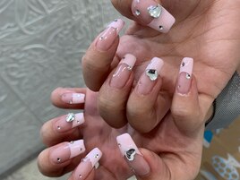 ハートフレンチネイル