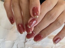 アンネ 梅田 GRACE店(ANNE)/秋色ミラーフレンチ