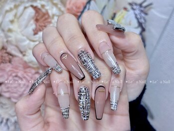 レアネイル 渋谷店(Le’a nail)/持ち込み☆ツイードネイル