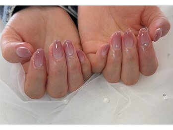 グラデーション/ピンクネイル