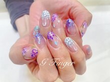 ジーフィンガー 大井町店(G Finger)/紫陽花&梅雨ネイル♪