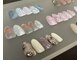 アルビコッコ(Albicocco)の写真/ケア込みで指先を美しく仕上げる！豊富なパーツで旬なニュアンスネイルを満喫♪ワンカラー￥5,000