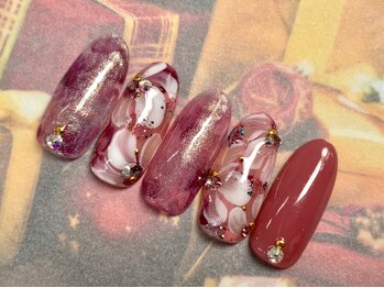 ネイルサロン マハロ(Nail salon MaHaLo)/新規付替オフ込☆ハンド¥7950