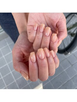 ミントリーフ バイ リート(Mint leaf by Reat)/シアーオレンジネイル