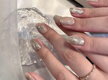 アイネイルズ 渋谷店(I nails)/シルバーリボン