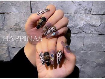 ハピナス(HAPPINAS)/マットネイルデザイン