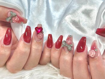 ブリンク(blink)の写真/理想の長さや形でSNSの人気デザインを楽しむ♪Art10本付放題*ジェルチップ長さ出し¥13000/スカルプ¥12500