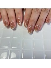 プリュネ(Prune)/ブラウン/ホワイト