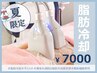 【脂肪冷却】お腹/腕/脚周りの脂肪撃退★2カップ(マッサージなし)60分【痩身