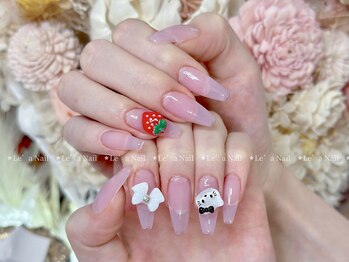 レアネイル 渋谷店(Le’a nail)/ワンカラー☆キティちゃん