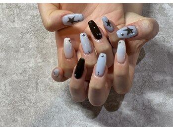 ガーデン ヘア&エステ&ネイル Garden/星ネイル