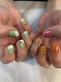 ネイルサロン レクラン(Nail Salon L'ecrin)&nbsp;お客様ネイルアシメトリー